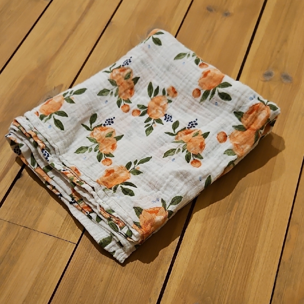 Floral Muslin Blanket